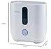BONECO U300 Large Room Whisper Quiet Cool Mist Ultrasonic Humidifier with 2 in 1 Water Filter, Low Level Indicator Light, and Auto Shutoff, White