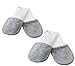 Newborn Baby Mittens - Oversized - Grey, No Scratch Mittens, Set of 2