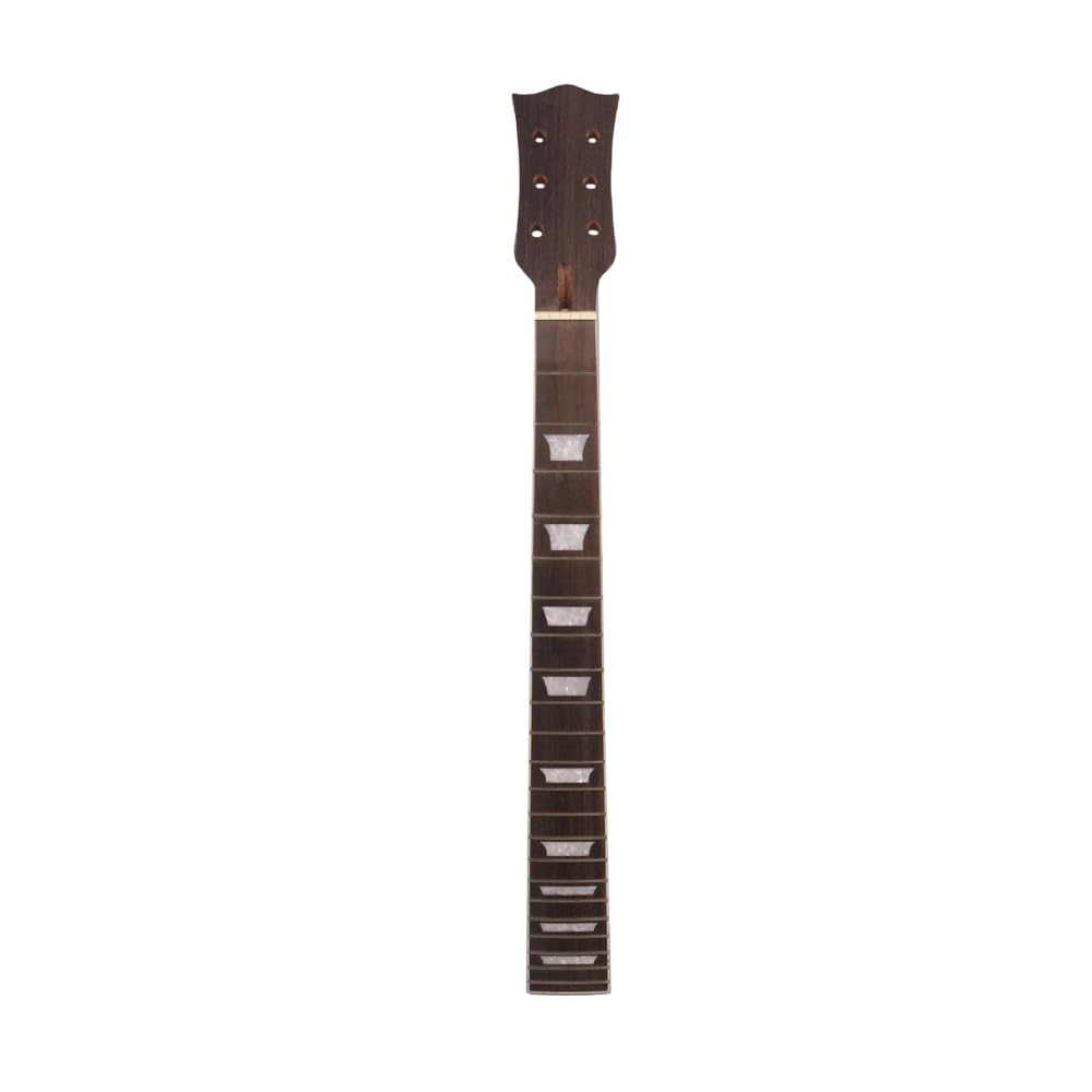 Yinfente Electric Guitar Neck 22 fret 24.75 inch Mahogany Rosewood Fretboard Guitar Neck Replacement Bolt On
