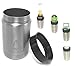 KEEP IT COLD - ONE Premium Quality Standard 12 oz Beverage Beer Bottle and 12/16 oz Can Insulator Cooler Sleeve - Stainless Steel Super Insulated With Flex-cap Keep Drinks Ice Cold