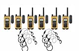 Motorola Talkabout T402 FRS/GMRS Two-Way Radio 6-Pack with 6 PTT Earpieces