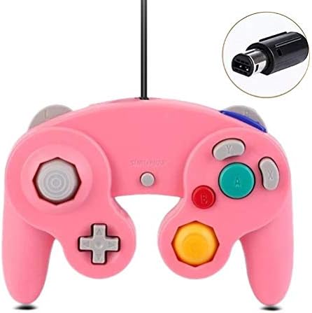 Gamecube Controller, Classic Wired Controller for Wii Nintendo Gamecube Pink