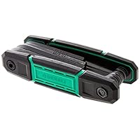 Amazon Brand - Denali Heavy Duty 11-Key SAE Hex Key Set with Folding Allen Wrench, 5/64”-3/8”