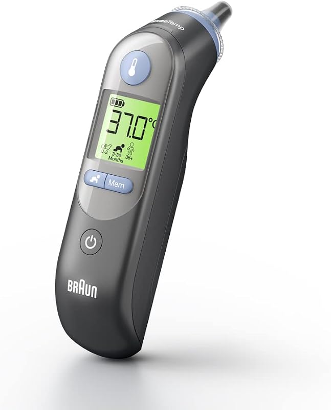 ThermoScan 7 Termometro auricolare, Tecnologia Age Precision, Display digitale con codifica a colori, Adatto a neonati e bambini, Marchio #1 tra i dottori 1