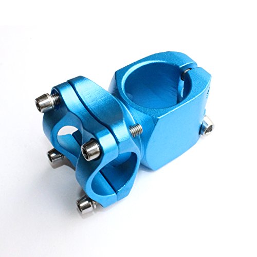 DEERU Bike Stem 25.4 × 32mm 7° Mountain Bike Stem Bicycle Handlebar Stem Suitable for BMX MTB Road Bike (Aluminum Alloy) (Blue) - Thumbnail 4