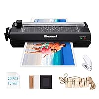 13 inches Laminator, Blusmart Multiple Function A3 Laminator with 25 Laminating Pouches, Paper Cutter, Corner Rounder Laminate for A3,A4,A5,A6