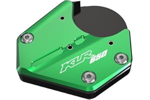 SIBEG Kickstand Extension Pad 2024 2023 2022 Motorcycle Side Stand Enlarger Sled Sidestand Kickstand Foot Pads Support for Kawasaki KLR650 KLR 650 2008-2021