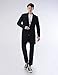 NEARKIN (NKNKTNC803 Mens Slim Cut Look Knitwear Shawl Collar Long Cardigan Sweater Black US L(Tag Size L)