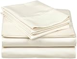 RV Mattress Short Queen Sheet Set - (60x75) 400 Thread Count Egyptian Cotton -Made Specifically for RV, Camper & Motorhomes (Short Queen) (Ivory Solid)