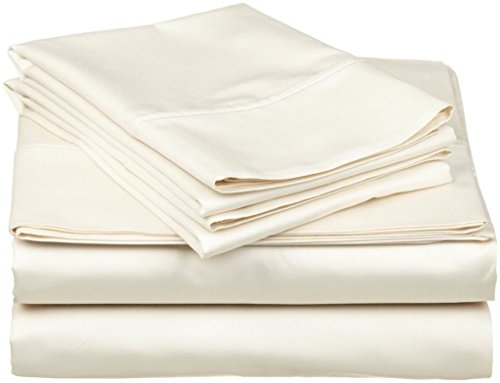RV Mattress Short Queen Sheet Set - (60x75) 400 Thread Count Egyptian Cotton -Made Specifically for RV, Camper & Motorhomes (Short Queen) (Ivory Solid)