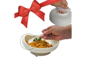 Scoop Plate High low | Adaptive Dish for The Handicapped | Elderly Spill Proof Plate | Special Needs Plate | Adaptive utensil