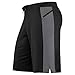 vertex flex-knit zip pocket short - black/gun metal/stealth black - MDAK