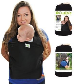 High Quality Baby Wrap By Cudlble | Soft &amp; Breathable Cotton Fabric | Lightweight &amp; Stretchy Baby Carrier &amp; Sling | Ideal As A Nursing Cover For Newborns &amp; Infants | Bonus Illustrated Manual &amp; Bag