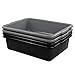 Lesbin 13 L Plastic Commercial Tote Box, Bus Tubs/Bus Box, 4-Pack