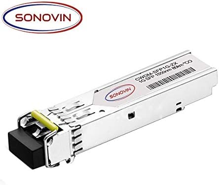 Sonovin for Cisco CWDM-SFP-1550, CWDM-SFP-1550 1000BASE-CWDM SFP 1550nm 80km DOM Transceiver Module