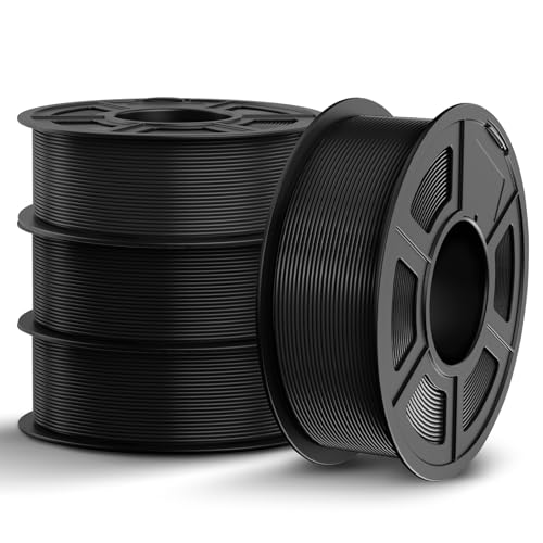 TECBEARS PLA Filament 1.75mm Bundle 4KG Schwarz
