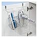InterDesign Classico Over Cabinet Hair Care Tools Holder – Removable Storage Caddy for Blow Dryer, Curling Wand and Flat Iron, Chrome