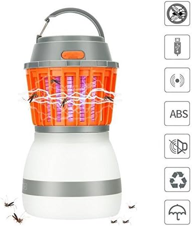 Apark Mosquito Insect Killer Bug Zapper UV Light Lamp, Home Use Electric Fly Catcher, Safe Chemical-Free UV Physical Mosquito Lamp, Strong Attraction Zapper for Indoor and outdoor (Orange+USB Plug)