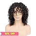 Goldfinch Deep Wave Lace Closure Wig Human Hair Curly Lace Closure Wig for Black Women Brazilian Virgin Hair Wet n Wavy 4x4 Lace Front Wig 150% Density 12 inches Middle Part