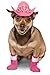 Rubie's Dog Costume Pink Cowgirl Boot Cuffs, M/L