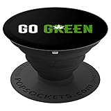 Go Green Weed Leaf Accessory - Vape Nation and Pot Smokers - PopSockets Grip and Stand for Phones and Tablets