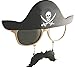 Pirate Halloween Costume Party Mustache Sunglasses Sun-Stache