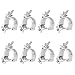 GBGS 8 Pack O-Clamp 2 Inch Lighting Mount Aluminum Alloy Finish Heavy Duty 220 Pound, TUV Certificated primary