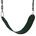 Tree Huggear Playground Swing Seat- Heavy Duty Flexible Green Belt Seat with Green Plastic Coated Metal Chain- Fun Safe Swinging for Adults and Kids