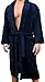 Mens New Navy Micro Fleece Bathrobe by Wanted Large / X large