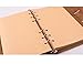 ZE 80 Sheets 6-Holes Traveler's Notebook Planner Filler Papers/Journal Diary Inserts Refill Kraft Paper/Loose-Leaf Binder Paper, Brown Color (A5 (8