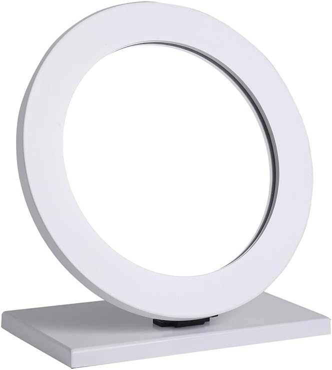 KEDLAN Glass Vanity Mirror Foldable Round Makeup Mirror for Desktop Household, Travel, Shave White