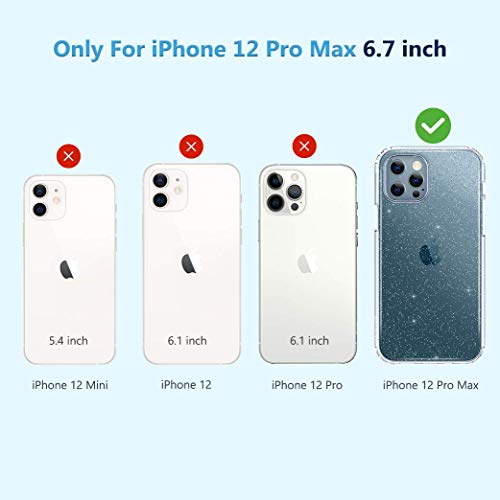 Miracase Glass Glitter Clear Protective Case Compatible With Iphone 12 Pro Max 6 7 With Built In 9h Tempered Glass Screen Protector Full Body Clear Silver Glitter Case For Girl Women Pricepulse