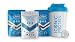 Iconic Protein Shaker Bottle (16 oz) with Stainless Steel Mixer Ball & ICONIC Grass Fed Protein Powder Single-Serve (1 Each Flavor) | Wide Mouth Flip-Cap with Leak Proof Lid | BPA-Free