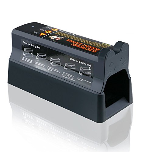 Electronic Rodent Trap, Powerful High Voltage Mouse Trap-Safe and Clean Way to Kill Rats, Mice and Squirrels[Upgraded Version of 2018]