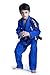 Vector Sports 100% Cotton Pearl Weave Kids Brazillian Jiu Jitsu BJJ Gi Attila Series Kimono Lightweight Preshrunk Fabric with Free White Belt (Blue, K3)