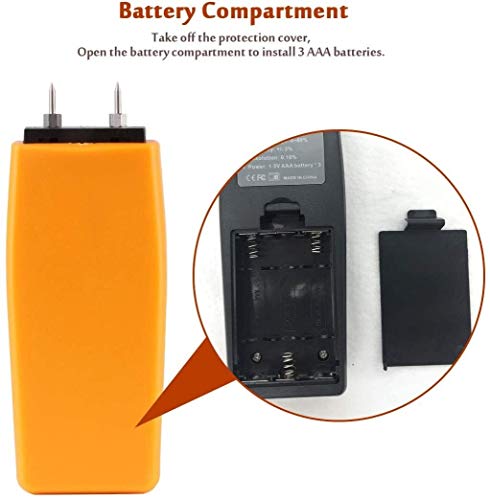 XINGDONG Holzfeuchtigkeitsmesser, LCD-Display mit Hintergrundbeleuchtung, für Holzfäller und Hausbesitzer zum Messen von… – Bild 7