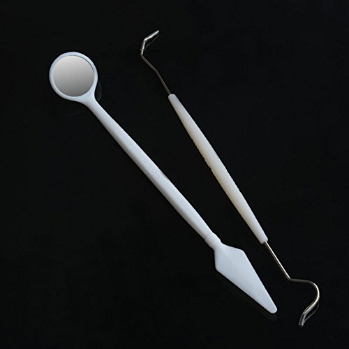 AZDENT Disposable Dental Instrument Kits Mouth Mirror Probe (Pack of 20)