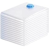 Vacuum Storage Bags (Medium 10 Pack) Save 80% Clothes Storage Space - Vacuum Sealer Bags for Clothing, Comforters, Blankets, 