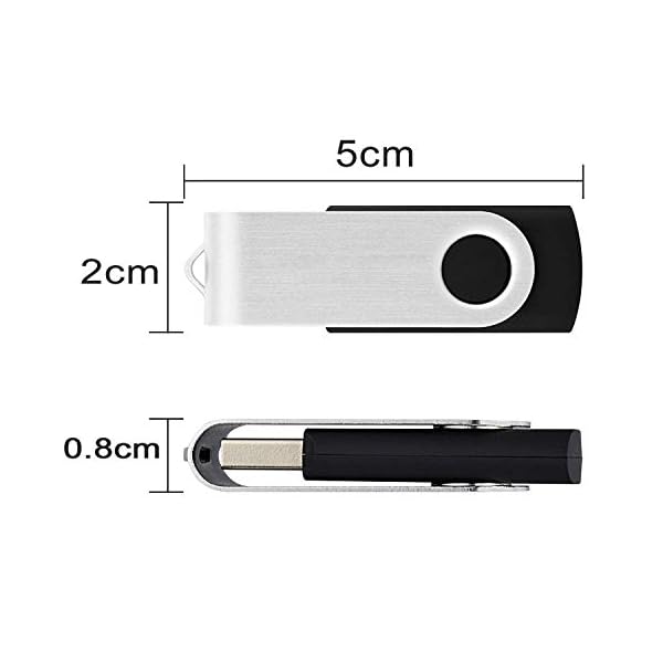 4GB USB Stick Swivel Flash Memory Drive Flash Drive USB Mmemory Sticks, 20 stück Mehrfarbig – Bild 5