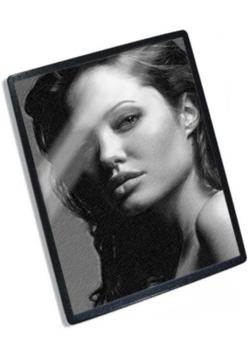 ANGELINA JOLIE - Original Art Mouse Mat (Signed by the Artist) #js003