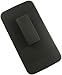 NAKEDCELLPHONE'S Black Rubberized Hard CASE + Belt Clip Holster Stand for LG G Flex GFLEX Phone (F340, D955, D958, D959, F340s, D950, LS995, D959n)