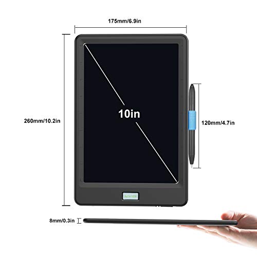 Upgraded 10 Inch Writing BoardÂ Colorful Version with Lock Function Erasable Electronic Doodle and Scribble Board Magnetic Drawing MeMO Notes Taking Comes with 1 Lanyard for Kid & Adults
