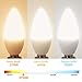 E12 LED Bulb,Acaxin LED Candelabra Bulbs 6W 60 Watt Equivalent, 600 Lumen,Natural Daylight White 4000K Chandelier Light Bulbs for Ceiling Fan,Non-Dimmable,6 Pack
