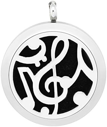 YIRUI SP Premium 30mm Essential Oil Diffuser Locket NeckLace Magnetic Stainless Steel Pendant Aromatherapy Gift Sets