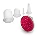 Select Face Body Cupping Therapy Suction Cup Set Of 4pcs Kit, Medical Silicone Massage Cellulite Cups For Pain Relief Relaxation and Cellulite