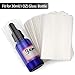 COQOFA 200 pcs PVC Heat Shrink Wrap Bands for 1oz 30ml Glass Dropper Bottles Sealer Clear Perforated