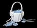Eamall Bowknot Wedding Flower Girl Basket Faux Pearl Rhinestone Decor Ivory (wedding basket No 2)