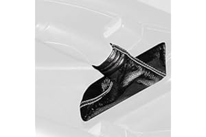 RedlineGoods ebrake Boot Compatible with Saturn ION 2003-07. Tailor Made - not Universal. Genuine top-Grade Italian Black Leather with Blue Thread