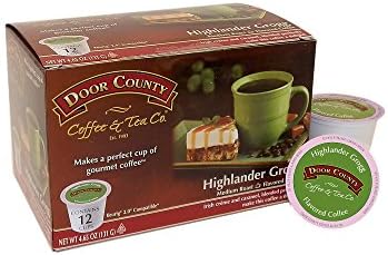 Door County Coffee Highlander Grogg, 12 Single Serve Cups