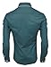 TAM WARE Mens Classic Slim Fit Contrast Inner Long Sleeve Dress Shirts TWNMS314-1-337S-BLUE-US M